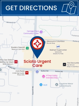 Get Directions to Scioto Urgent Care in Columbus, OH Get Directions to Scioto Urgent Care in Columbus, OH